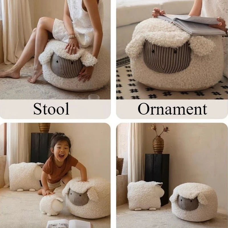 Living Room Ottomans Mobile Stools Bedroom Luxury Portable Animals Footstool Household Multifunctional Shoe Changing Stool