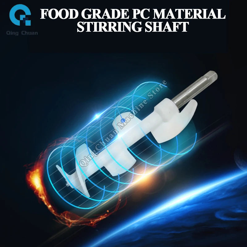 Commercial Ice Cream Machine Table Small Material Cylinder 6L Freezing Cylinder 1.2L Ice Cream Yogurt Machine