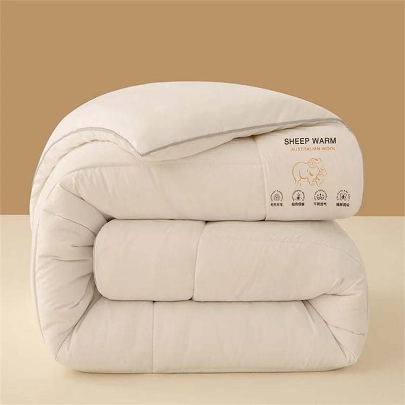 New Australian Wool Quilt, Thick and Warm Autumn and Winter Quilt, Seasonal Household Quilt Core, Bedding and Mattress