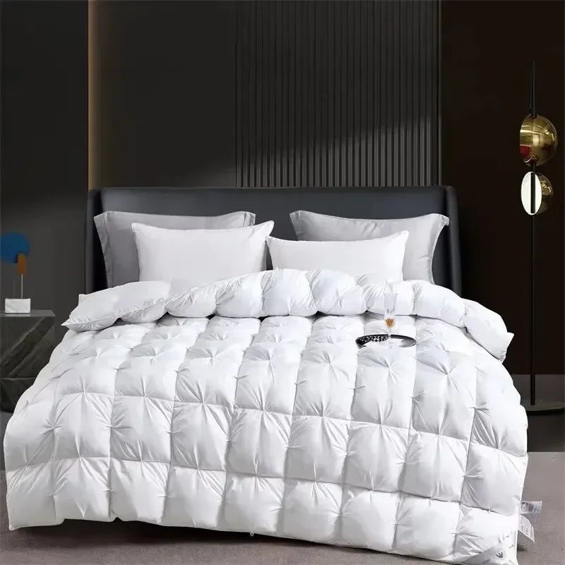 High-end 100% White Goose Down Duvet Winter Comfortable Warmth Comforter King Keep Warm Anti-drilling Winter Fall Quilt Queen