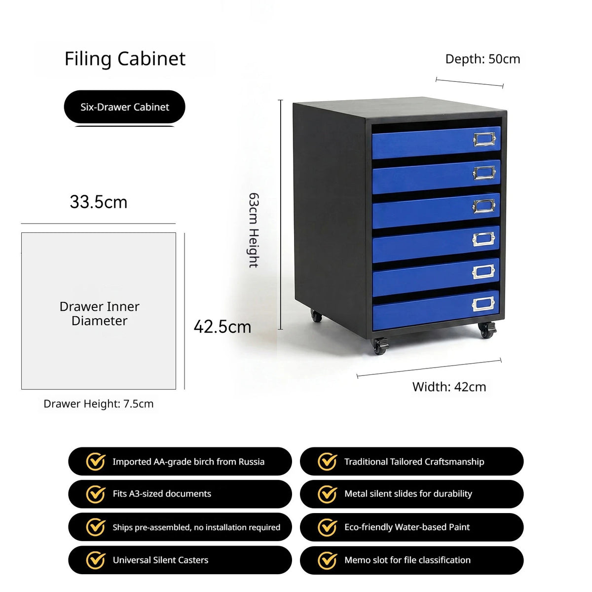 Modern Solid Wood Filing Drawer Cabinets Nordic Creative Desk Mobile Document Drawing Cabinet Home Furniture أثاث مكتبات FYFC