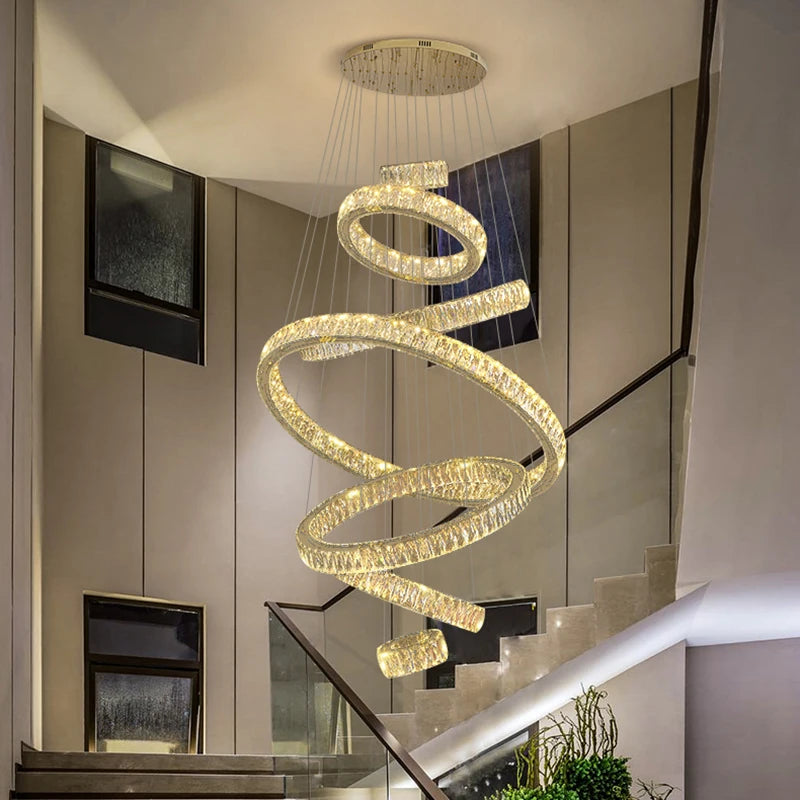 Home Decoration - Hall Chandelier - Staircase Chandelier - Indoor Lighting Equipment - Ceiling Light - Elegant Indoor Lighting