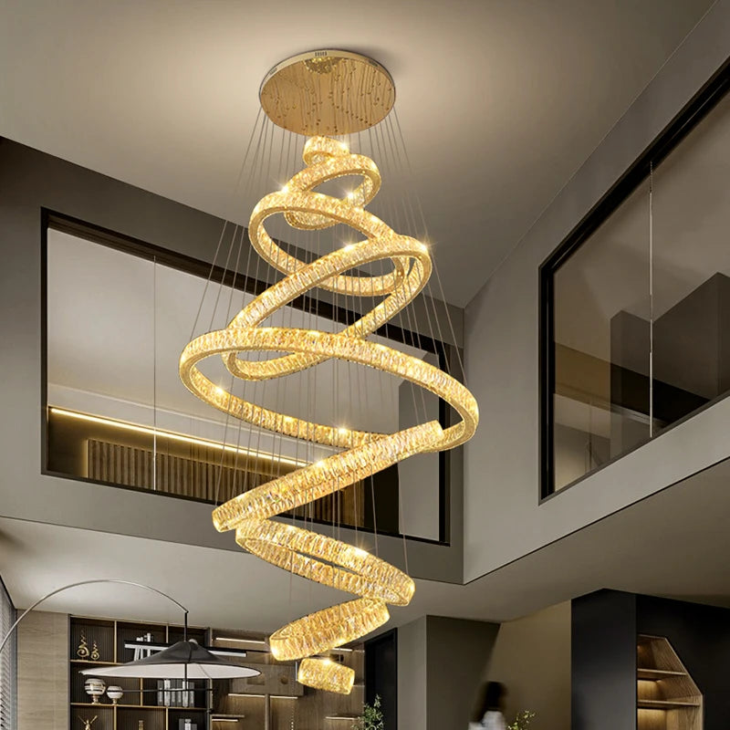 Home Decoration - Hall Chandelier - Staircase Chandelier - Indoor Lighting Equipment - Ceiling Light - Elegant Indoor Lighting