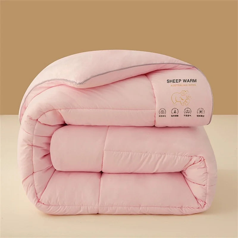 New Australian Wool Quilt, Thick and Warm Autumn and Winter Quilt, Seasonal Household Quilt Core, Bedding and Mattress