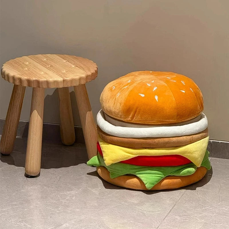 nordic Interior Hallway Living room hamburger Storage makeup stool luxury Footrest makeup low Shoe changing stool furniture