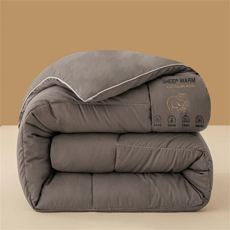 New Australian Wool Quilt, Thick and Warm Autumn and Winter Quilt, Seasonal Household Quilt Core, Bedding and Mattress