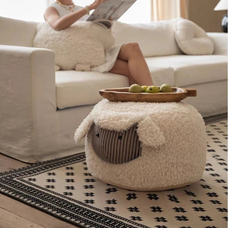 Living Room Ottomans Mobile Stools Bedroom Luxury Portable Animals Footstool Household Multifunctional Shoe Changing Stool