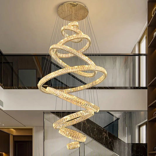 Home Decoration - Hall Chandelier - Staircase Chandelier - Indoor Lighting Equipment - Ceiling Light - Elegant Indoor Lighting
