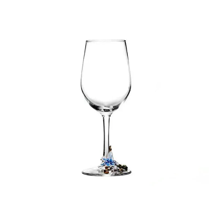 Creative Enamel Crystal Goblet Glasses for Champagne Glass Cup Set Luxury Glass Cups Glasses of Wine Wineglass Vintage Drinking