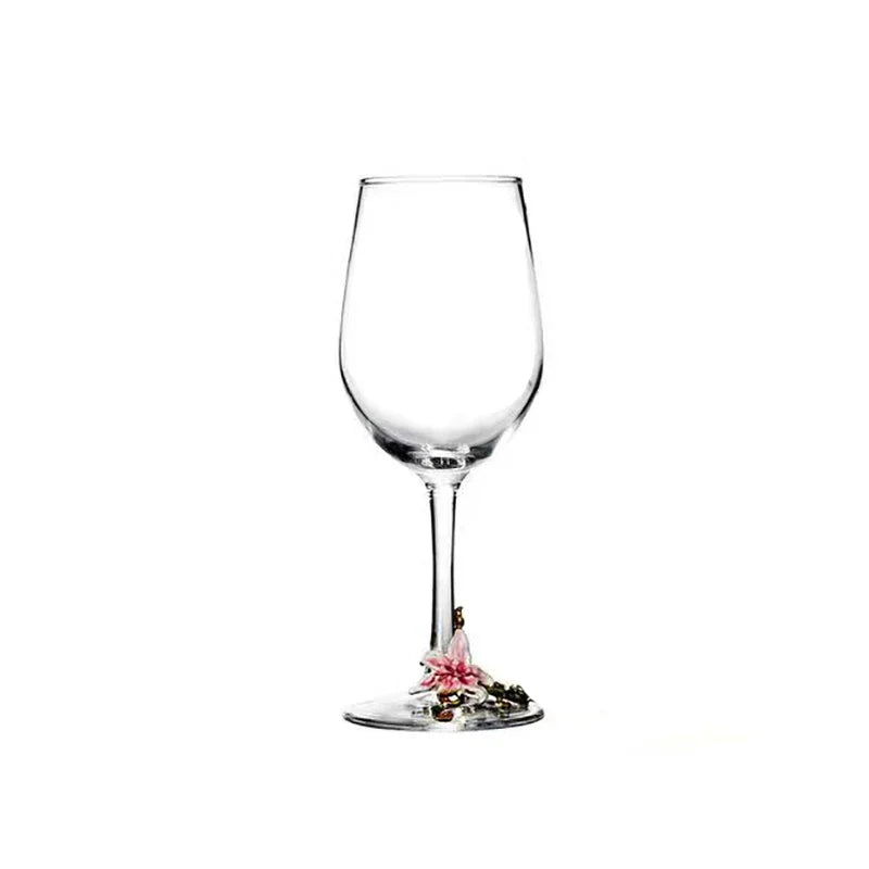Creative Enamel Crystal Goblet Glasses for Champagne Glass Cup Set Luxury Glass Cups Glasses of Wine Wineglass Vintage Drinking