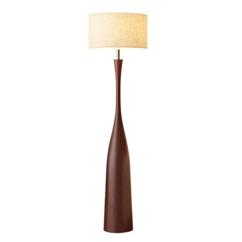 Nordic Minimalist Style Living Room Sofaside/Study Fabric LED Floor Lamp Contemporary Artistic Ornaments Interior Standing Light