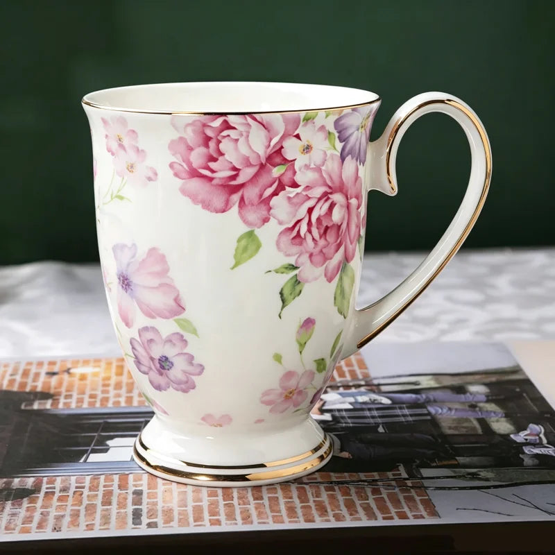 300ML, bone china cafeteira coffee cup, porcelain taza ceramic cup, elegant coffe mug wedding present, espresso cup royal