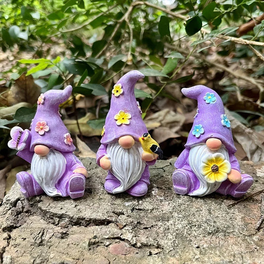 3pcs/set Easter Faceless Gnome Ornaments, Outdoor Resin Decor Statue for Garden, Holiday Home Tabletop Crafts, Festival Gift