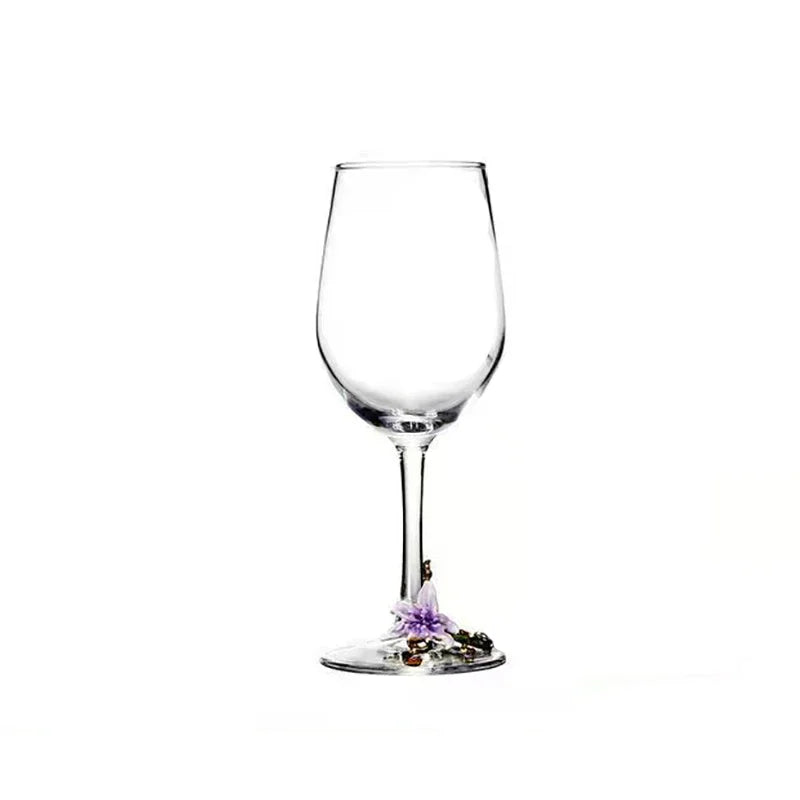 Creative Enamel Crystal Goblet Glasses for Champagne Glass Cup Set Luxury Glass Cups Glasses of Wine Wineglass Vintage Drinking
