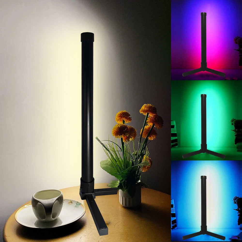 155CM RGB Dream Color Floor Lamp with Music Sync Modern 16 Million Color Changing Standing Mood Light For Bedroom Living Room