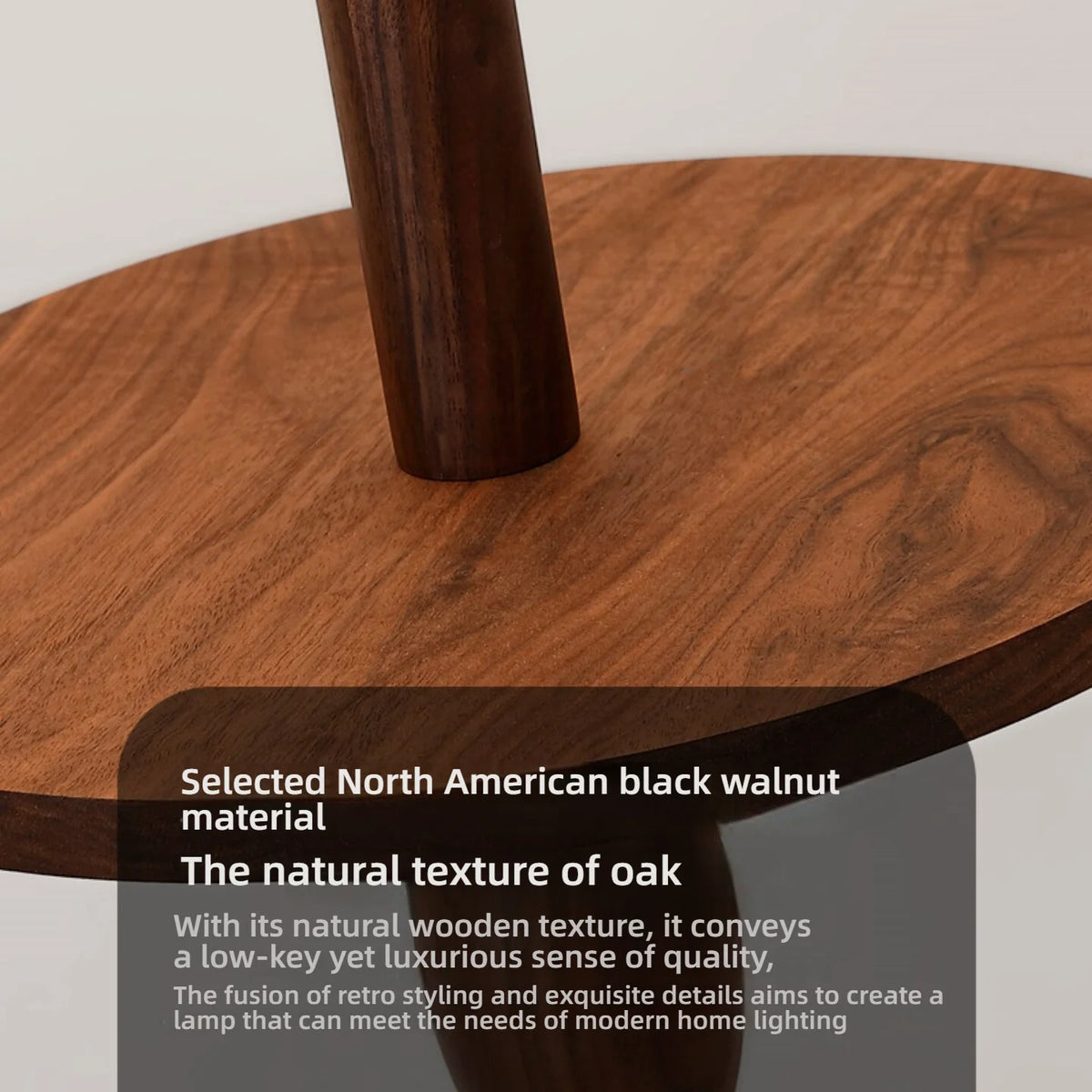French Retro Solid Wood Floor Lamp Living Room Standing Lamp Bedroom Bedside Light Storage Rack Room Decoration Antique Lamp LED