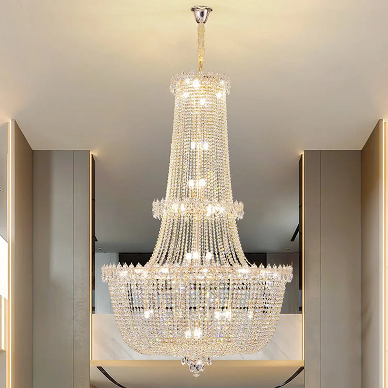 Luxury Crystal Pendant Light Chandeliers for Ceiling Hanging Chandelier Lights Living Room Ceiling Lamp Modern Loft Chandelier