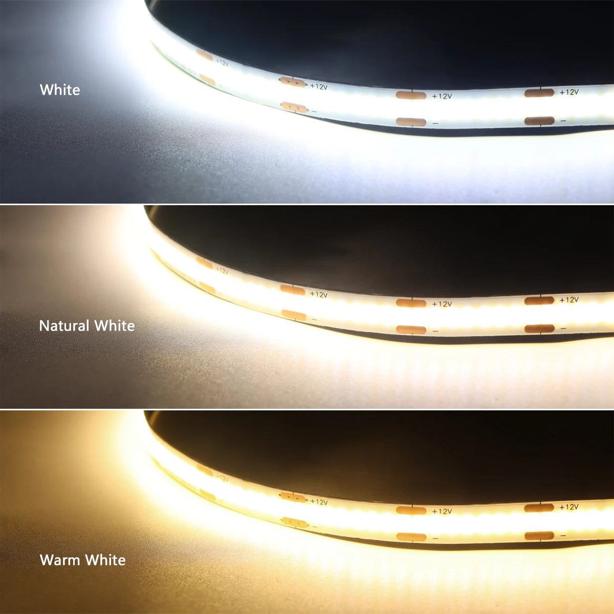 1-6 Sets 110V 220V COB Led Strip Parallel Lights Flexible LED Tape Dimmable Touch Sensor Switch For Under Cabinet Lamp Backlight