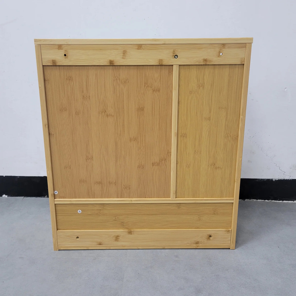 Wall Medicine Cabinet Natural Bamboo Bathroom Storage Cabinet with Mirror