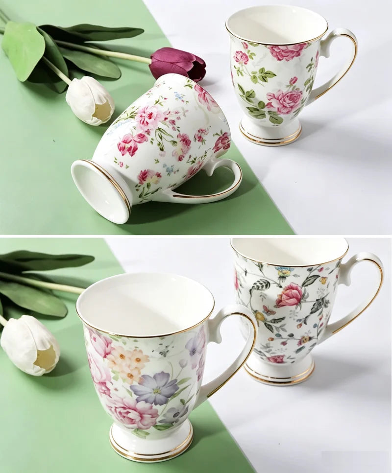 300ML, bone china cafeteira coffee cup, porcelain taza ceramic cup, elegant coffe mug wedding present, espresso cup royal