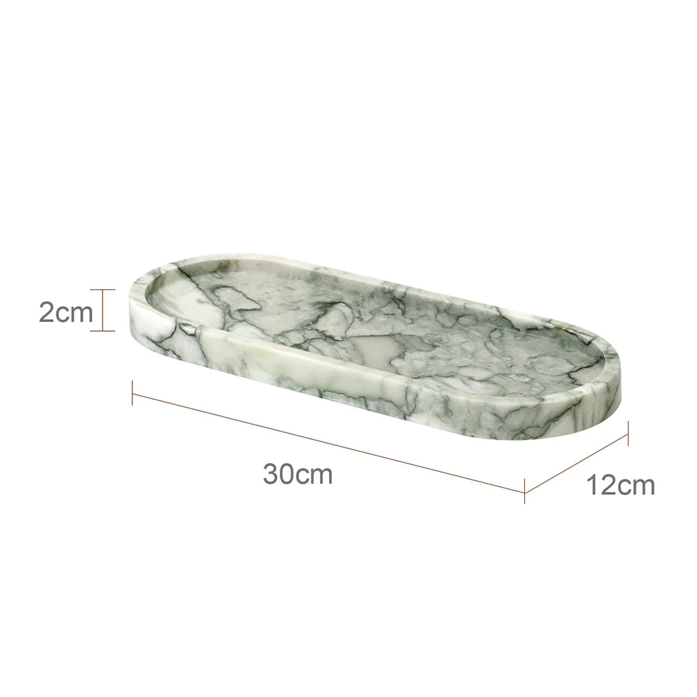 Cold Emerald Natural Marble Bathroom Accessories Set Luxury Soap Dispenser Soap Dish Toothbrush Holder Vanity Tray Kit Bathroom