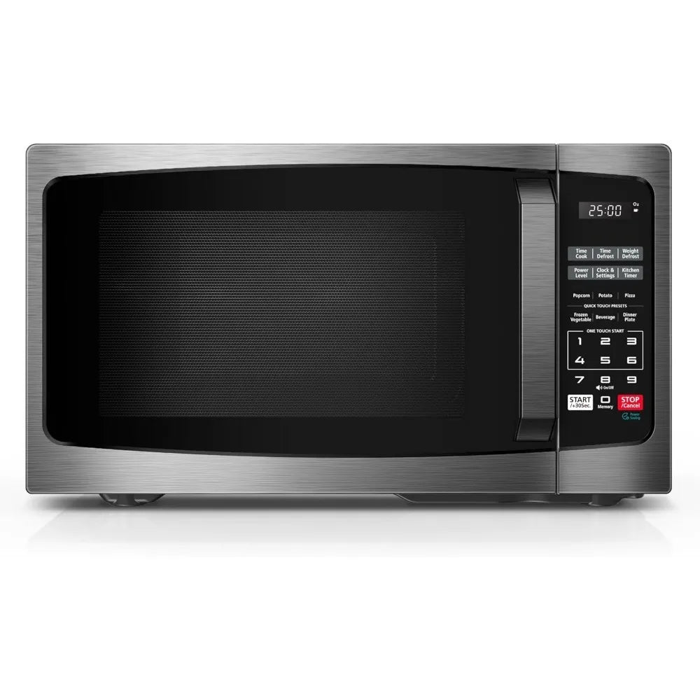 0.9 Cu Ft 900W Countertop Microwave Oven with 6 Auto Menus Mute Function LED Lighting