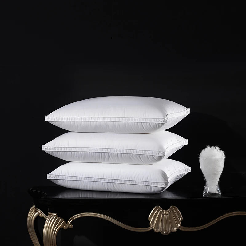 95% Goose Down Pillow, 1200TC Pima Fabric, 1000 Cleanliness, 1000+ Loft, 50x70cm, King/Queen Sizes