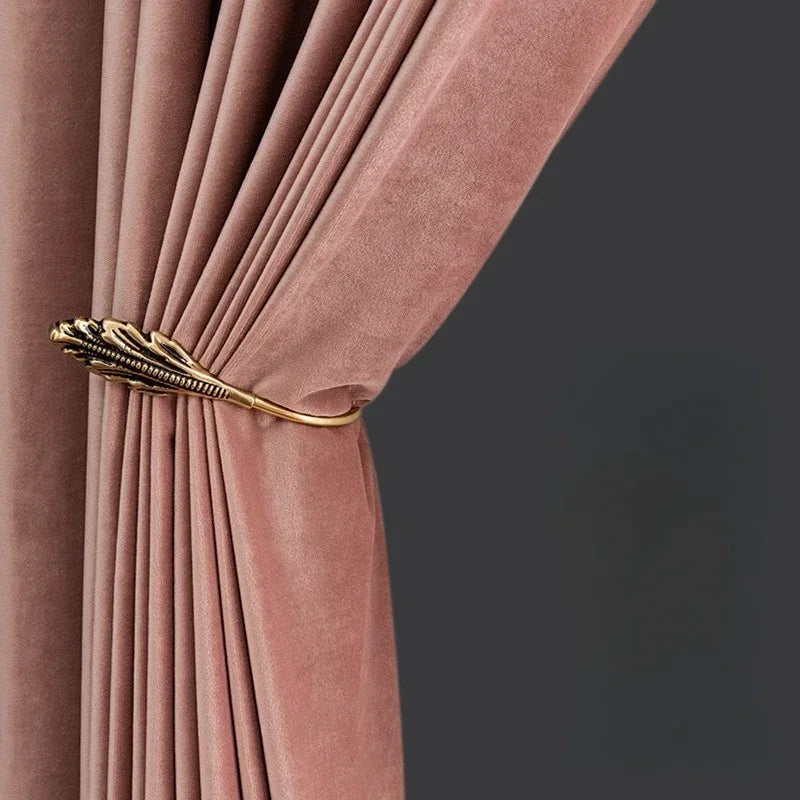 Nordic Luxury Velvet Curtains for Living Room Curtains for Bedroom Tulle European Red Backdrop Girls Windows Blackout Kitchen