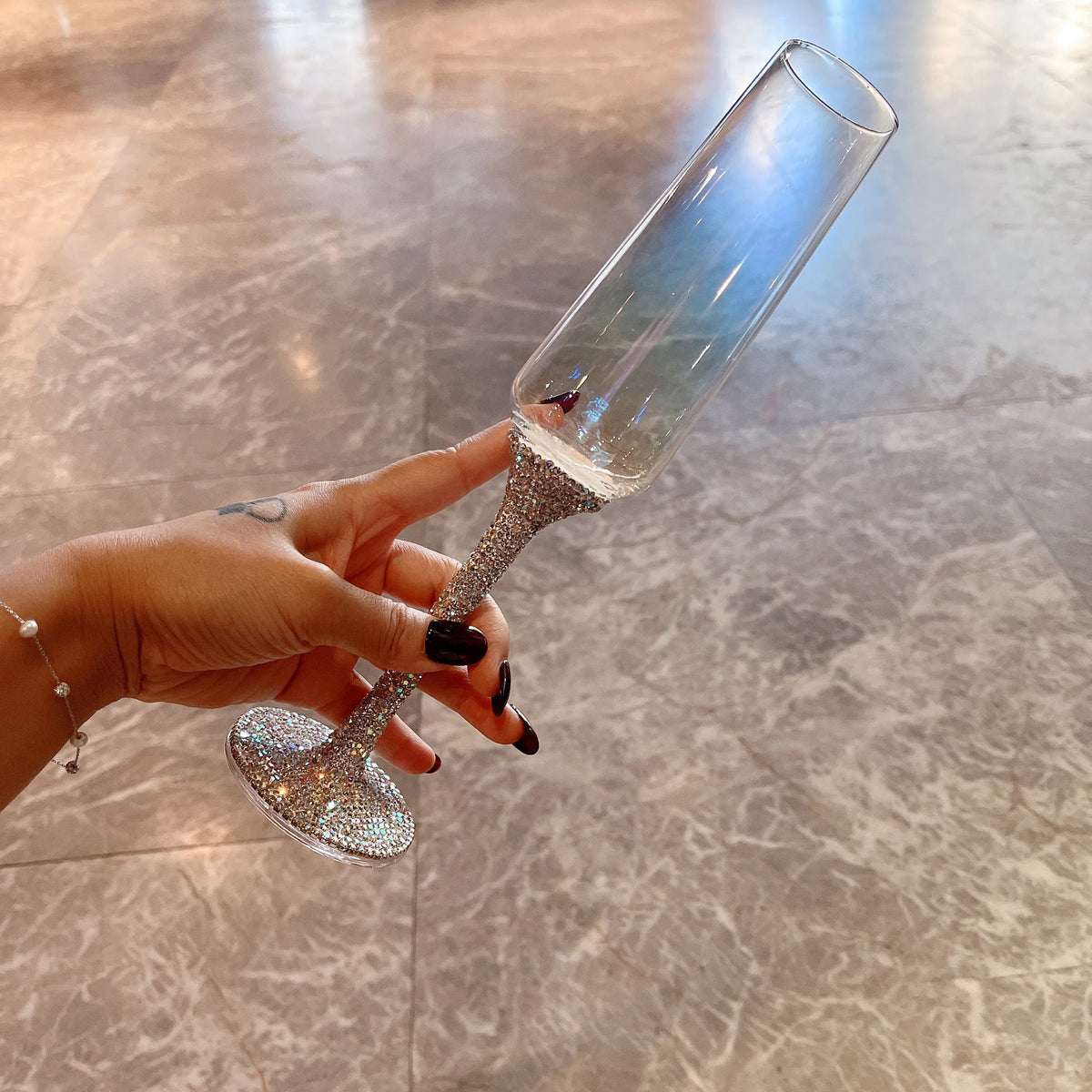 Creative Glass Diamond Goblet Simple Luxury Colorful Champagne Glass Drinkware Whiskey Cocktail Drinking Glasses Decoration Cups