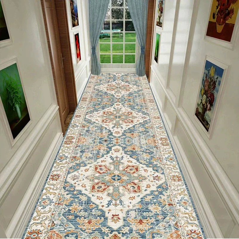 Luxury Minimalist Hallway Carpet Light Non-Slip Long Corridor Rug Stairway Home Decor Runner Customizable Aisle Mat