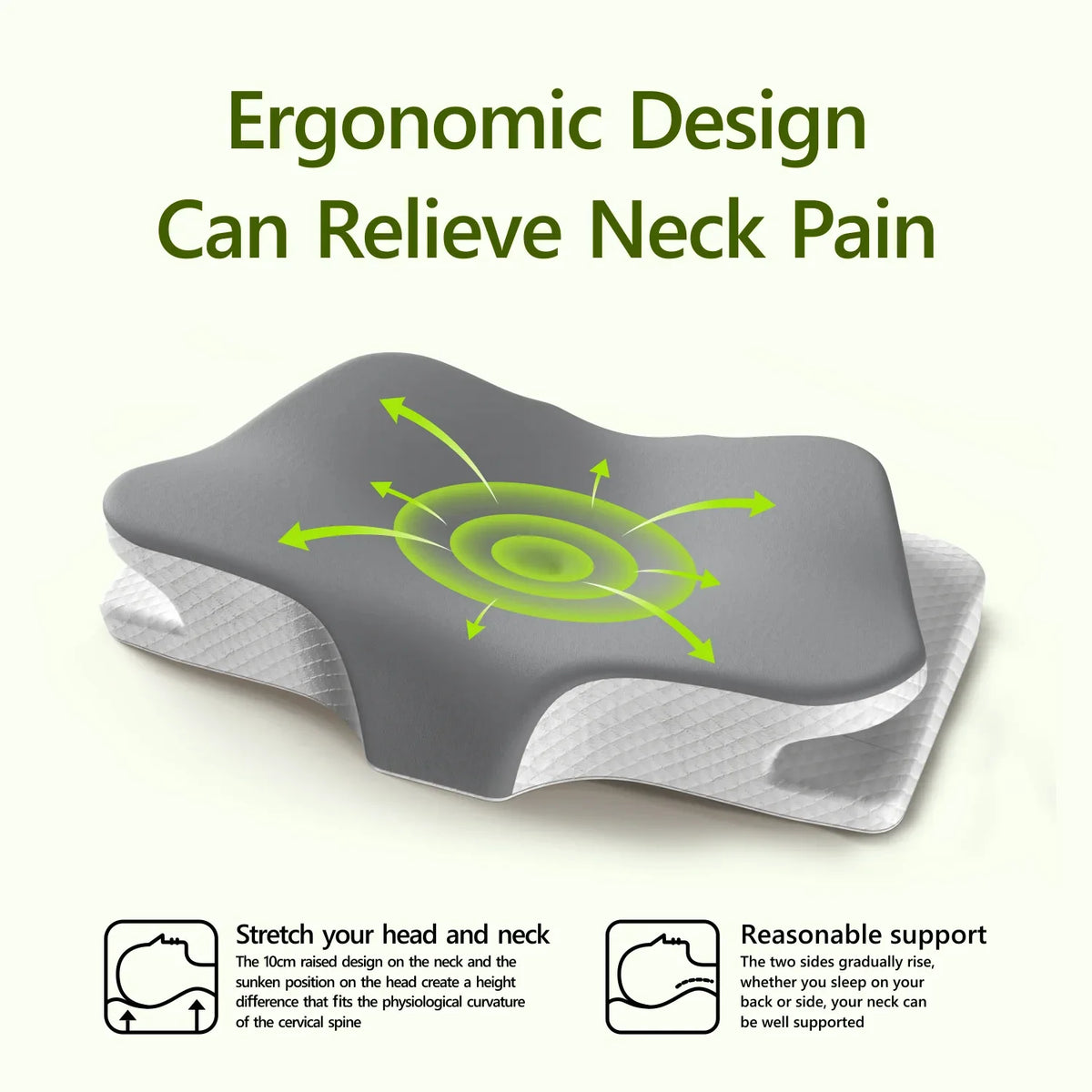 Summer Cooling Sleep Pillow Slow Rebound Pillow Neck Pillow Butterfly Pillow Relaxing Cervical Spine Pillow Sleep Orthopedic Pil