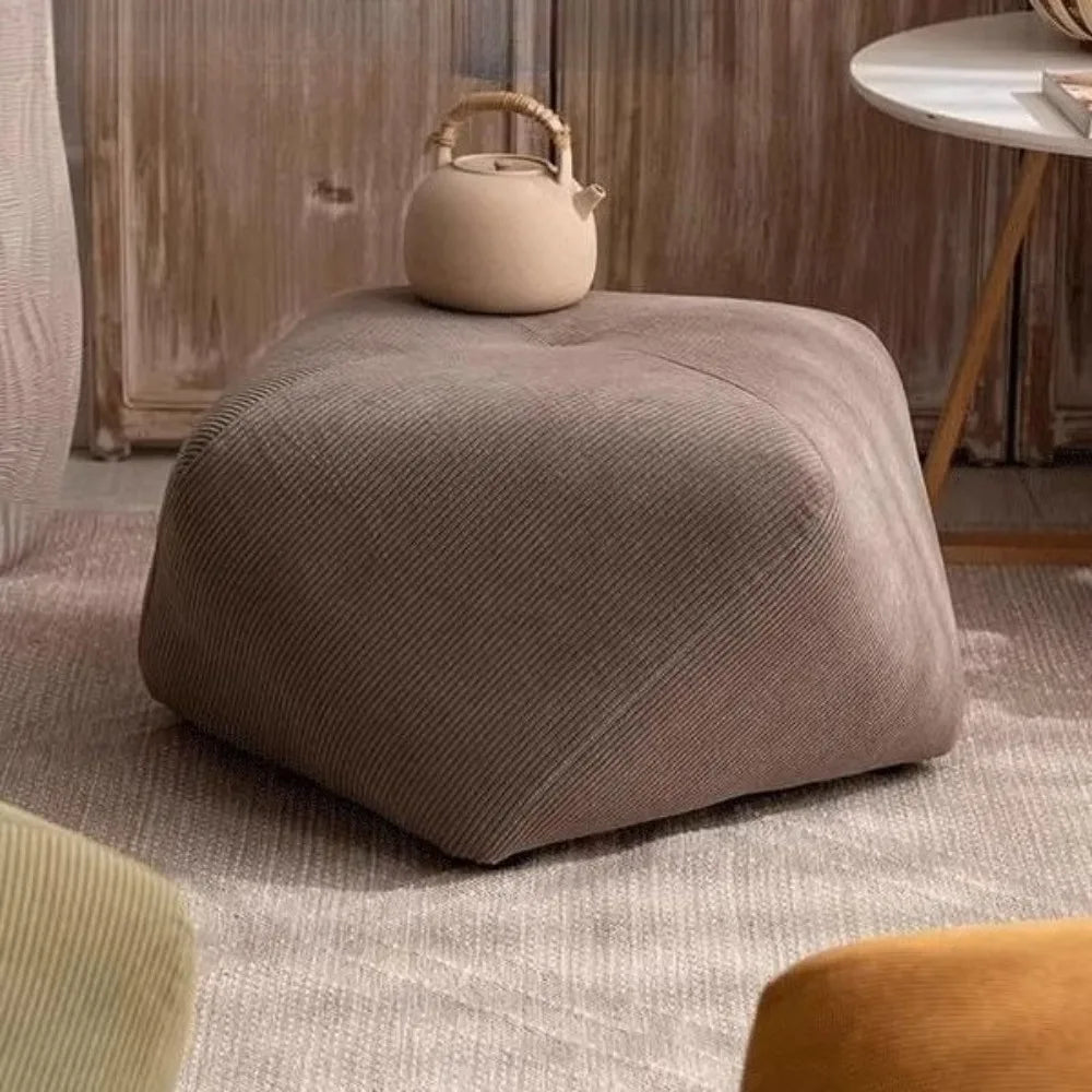Solid Wood Stool Octagonal Coffee Table Household Living Room Footrest Sofa Bedroom Sitting Cushion Dressing Room Changing Shoes