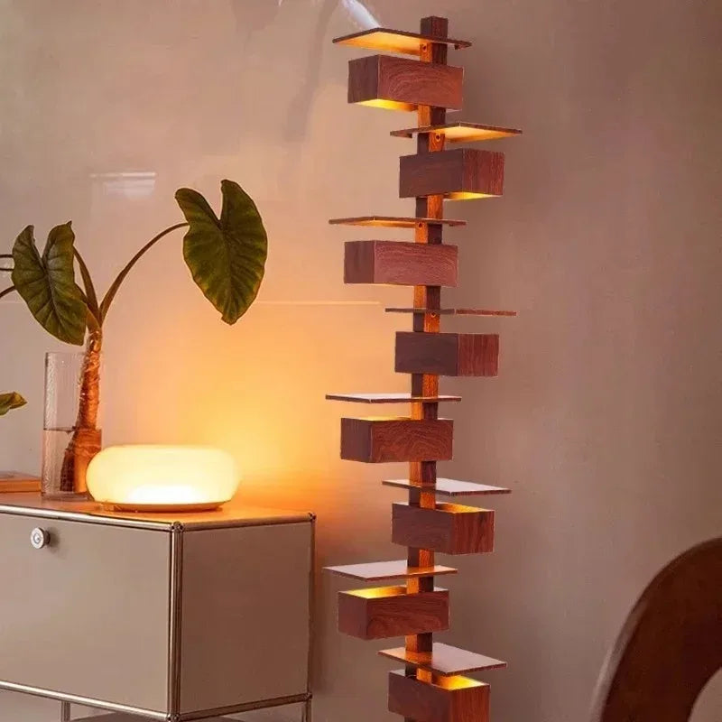 Taliesin Designer Floor Lamps Nordic Wood Living Rooms Bedrooms Hotels Villas Decor Artistic Standard Indoor Lighting Fixtures