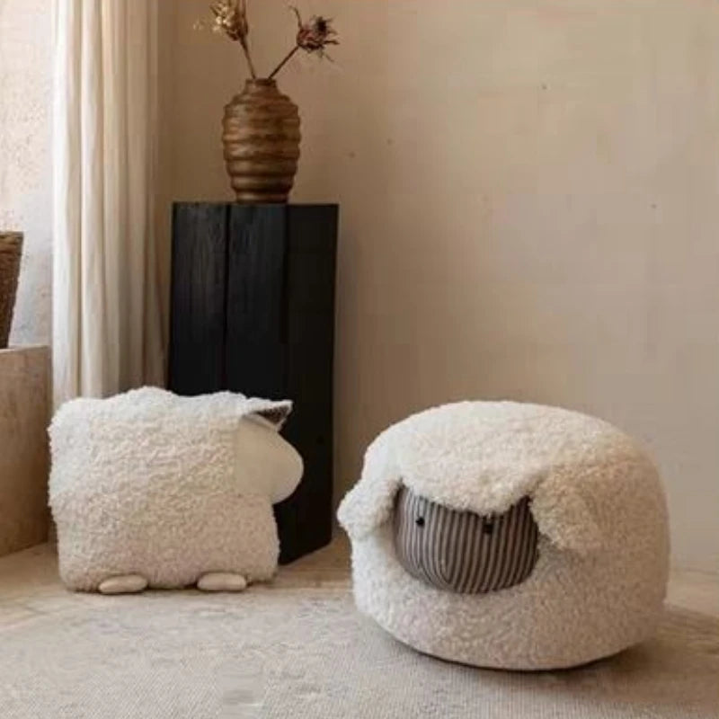 Living Room Ottomans Mobile Stools Bedroom Luxury Portable Animals Footstool Household Multifunctional Shoe Changing Stool