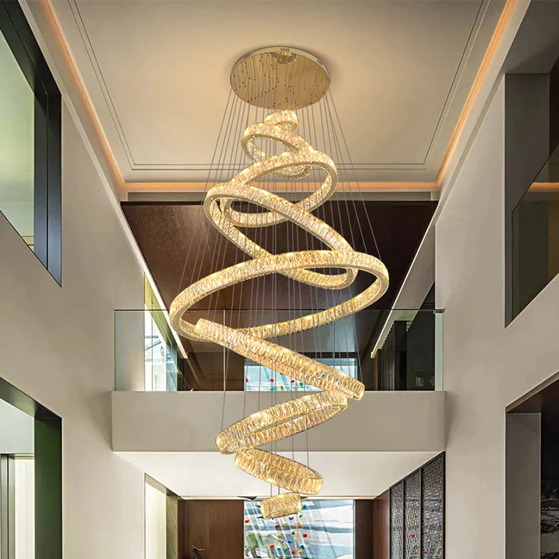 Home Decoration - Hall Chandelier - Staircase Chandelier - Indoor Lighting Equipment - Ceiling Light - Elegant Indoor Lighting