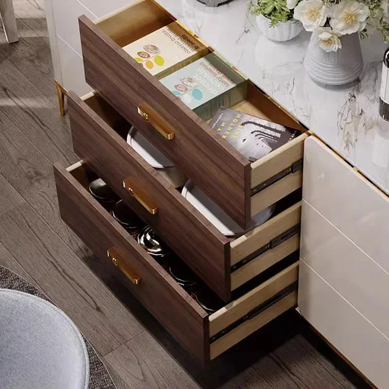 Premium Modern Cabinet Luxury Handles Simple Living Room Cabinets Dresser Cabinet Aesthetic Dressoir Kast Living Room Furniture