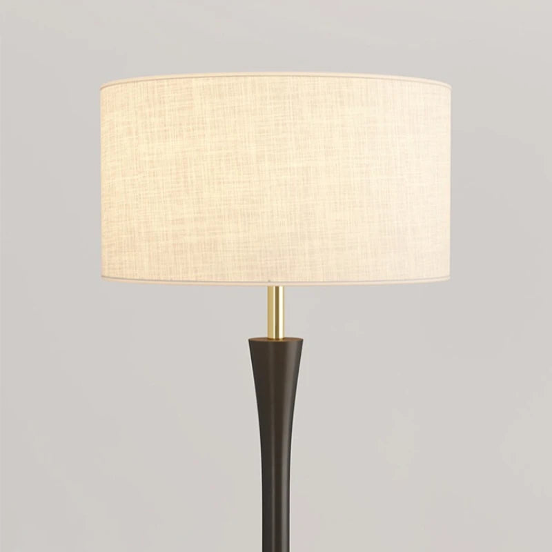Nordic Minimalist Style Living Room Sofaside/Study Fabric LED Floor Lamp Contemporary Artistic Ornaments Interior Standing Light