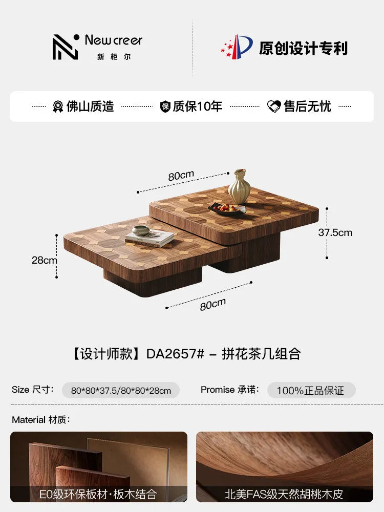 Aesthetic Side Table European Luxury Modern Storage Coffee Table Nordic Trendy Table Basse De Salon Living Room Furniture