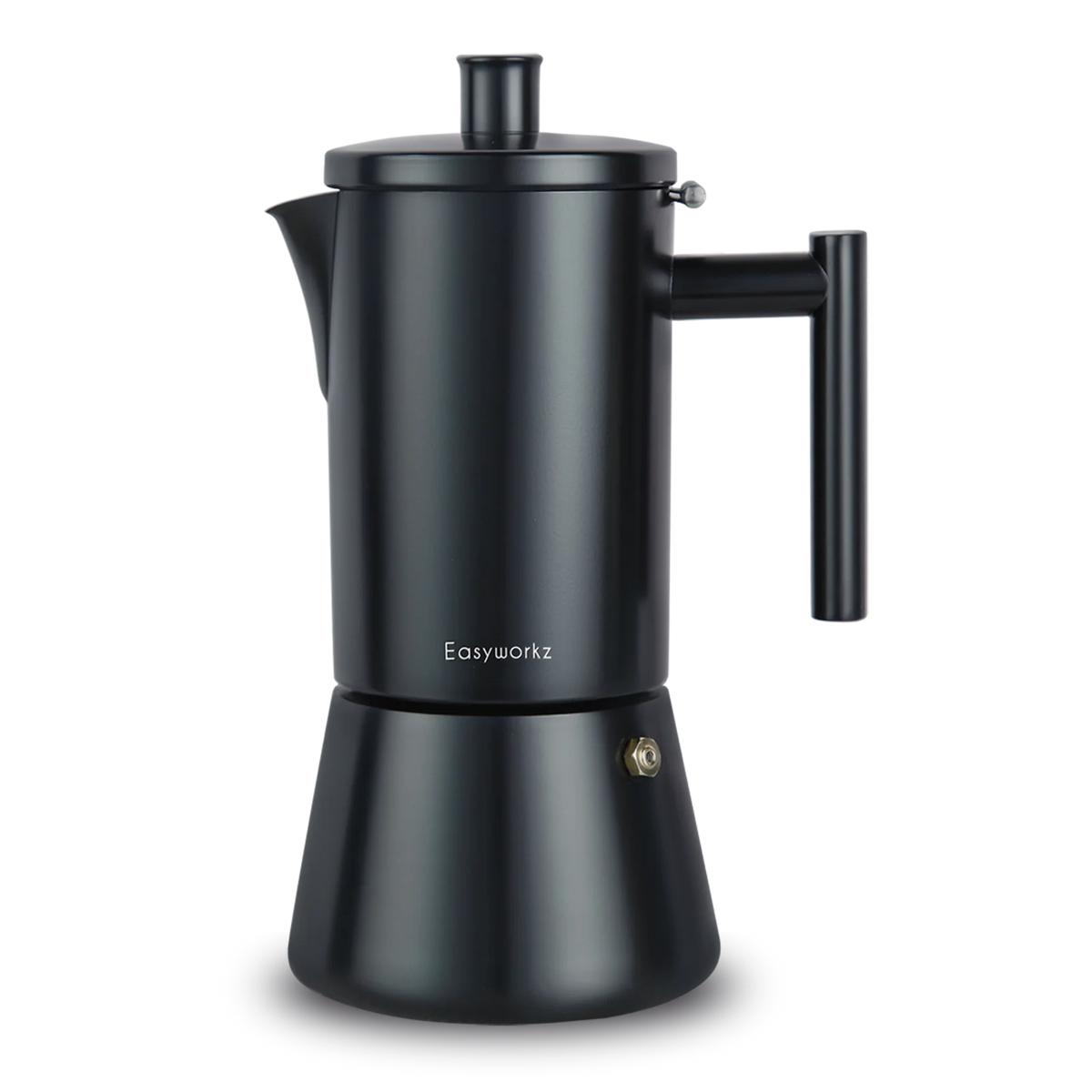 Easyworkz Diego Stovetop Espresso Maker Stainless Steel Italian Coffee Machine Maker Induction Moka Pot