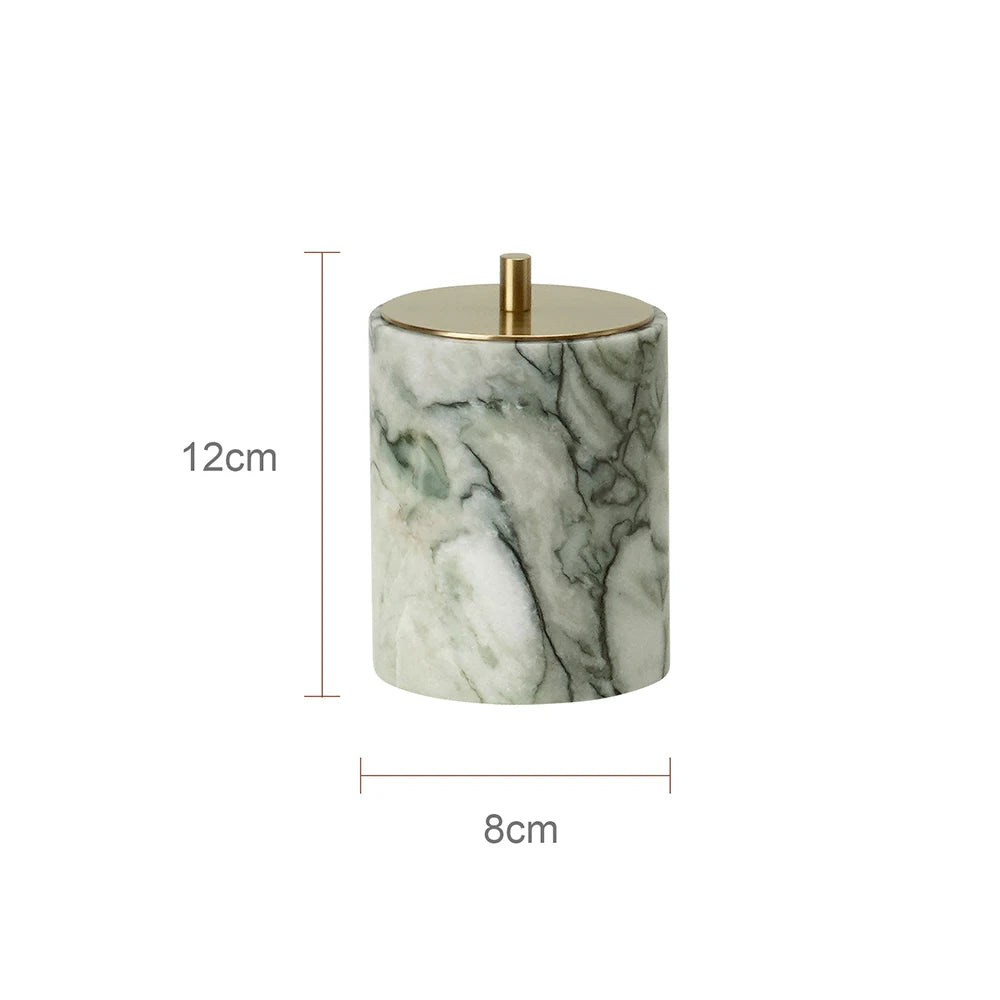 Cold Emerald Natural Marble Bathroom Accessories Set Luxury Soap Dispenser Soap Dish Toothbrush Holder Vanity Tray Kit Bathroom