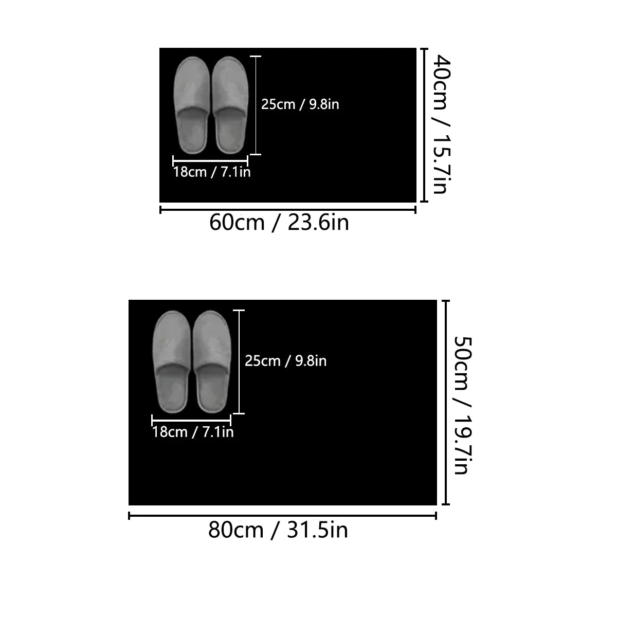 Diatom Mud Bath Floor Rug, Non-Slip Absorbent Mat with Rubber Base for Bathroom, Toilet, Kitchen and Home Entrance