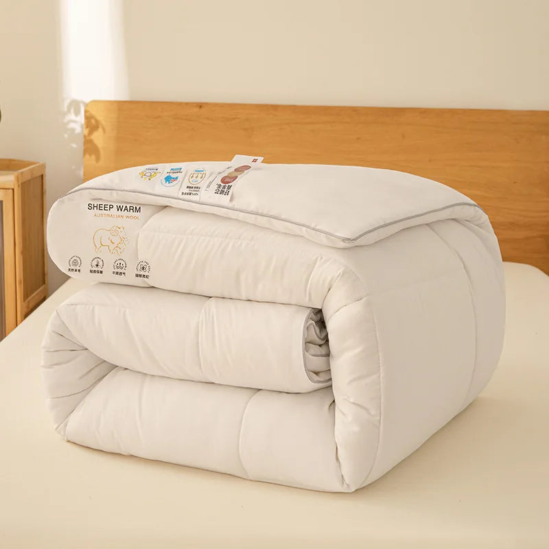 New Australian Wool Quilt, Thick and Warm Autumn and Winter Quilt, Seasonal Household Quilt Core, Bedding and Mattress