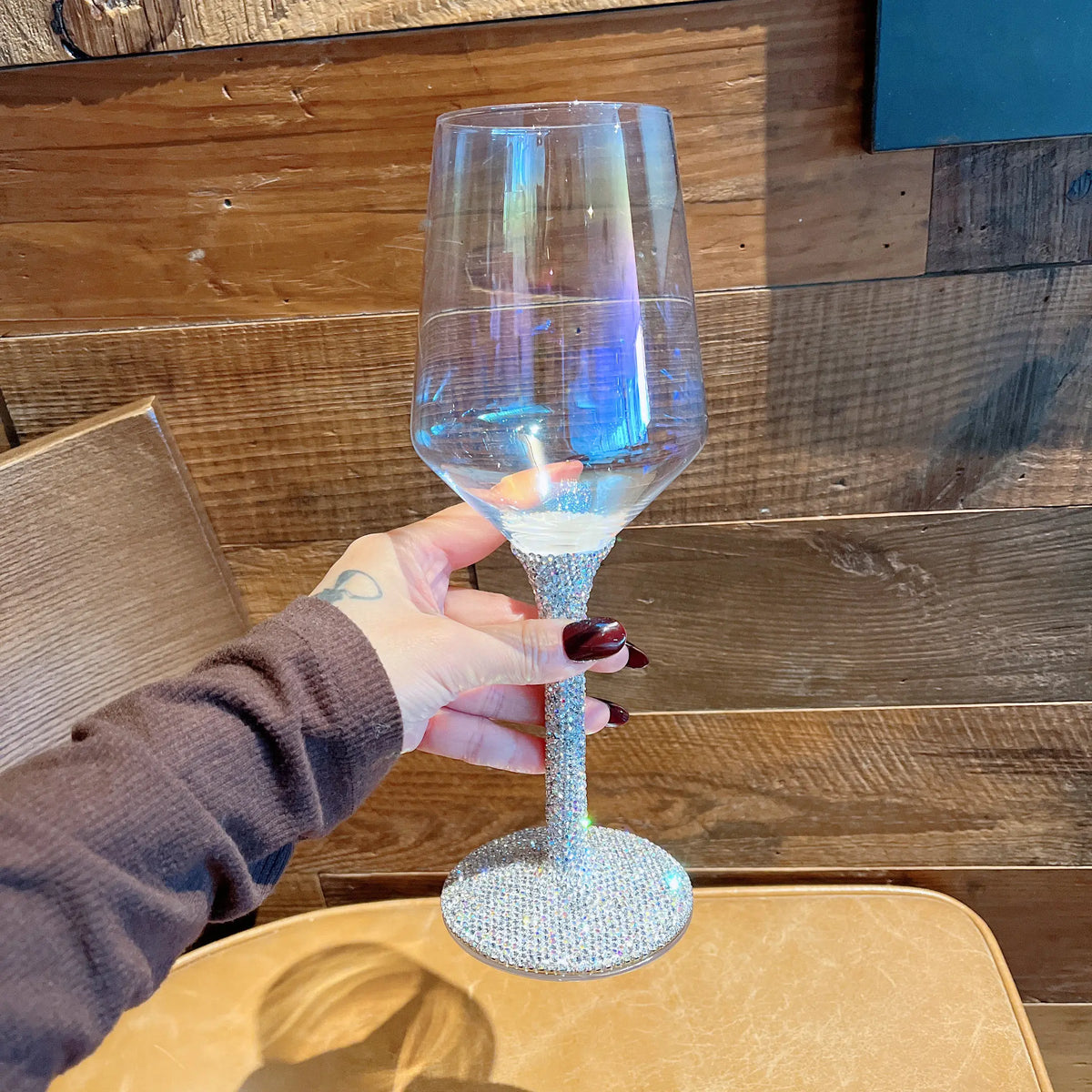 Creative Glass Diamond Goblet Simple Luxury Colorful Champagne Glass Drinkware Whiskey Cocktail Drinking Glasses Decoration Cups