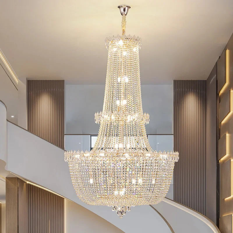 Luxury Crystal Pendant Light Chandeliers for Ceiling Hanging Chandelier Lights Living Room Ceiling Lamp Modern Loft Chandelier